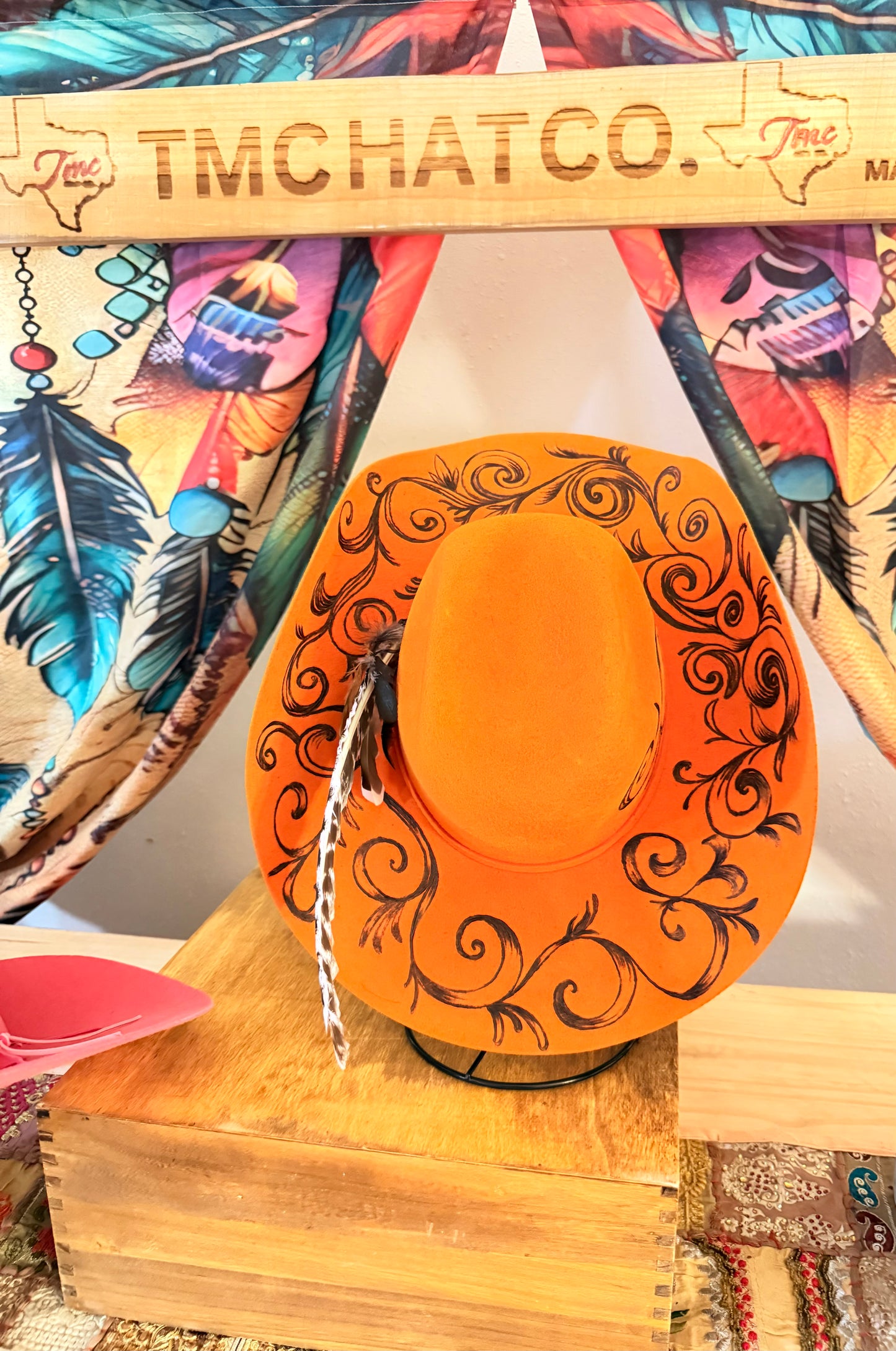 Orange Cowboy Hat