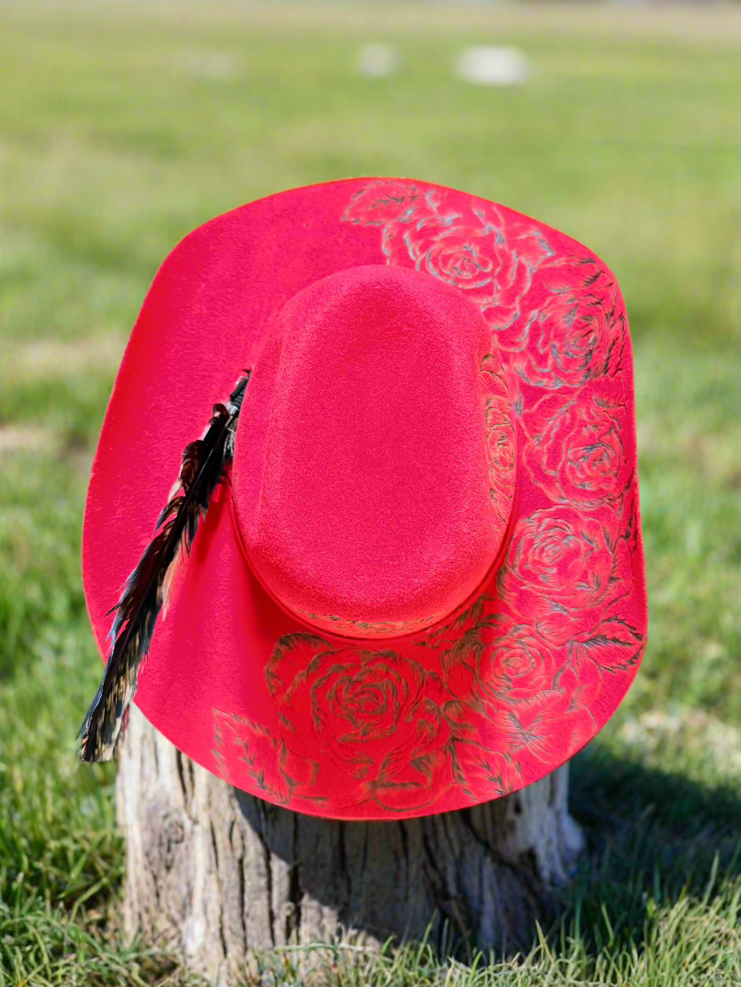 Red Cowboy Hat