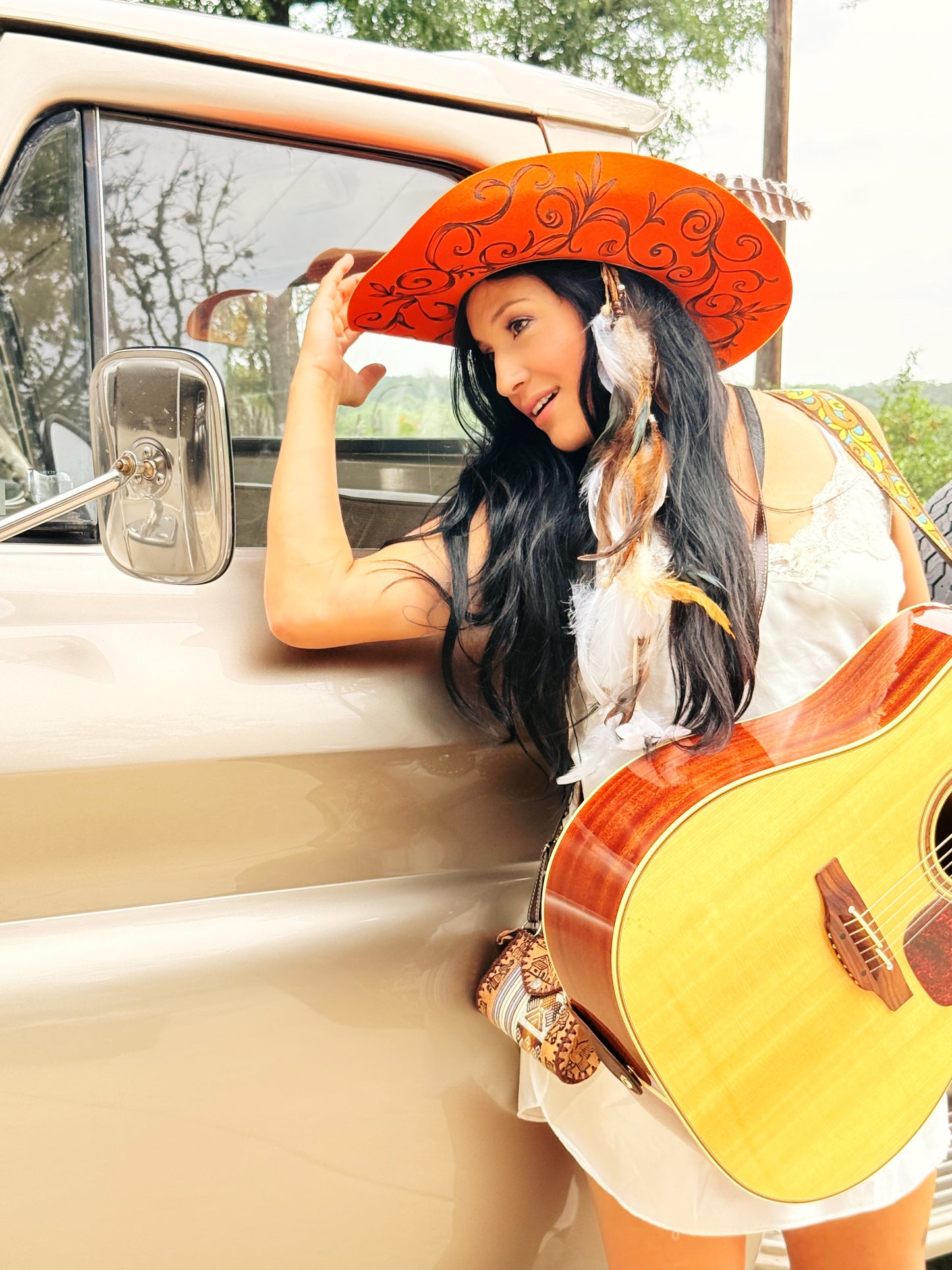 Orange Cowboy Hat