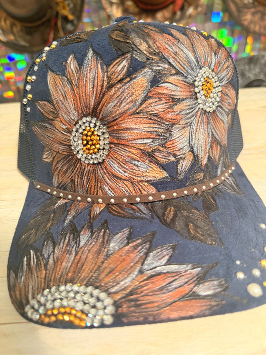 Sunflowers ( Navy)