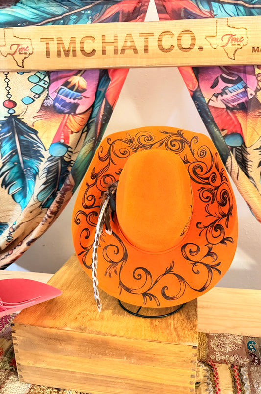 Orange Cowboy Hat