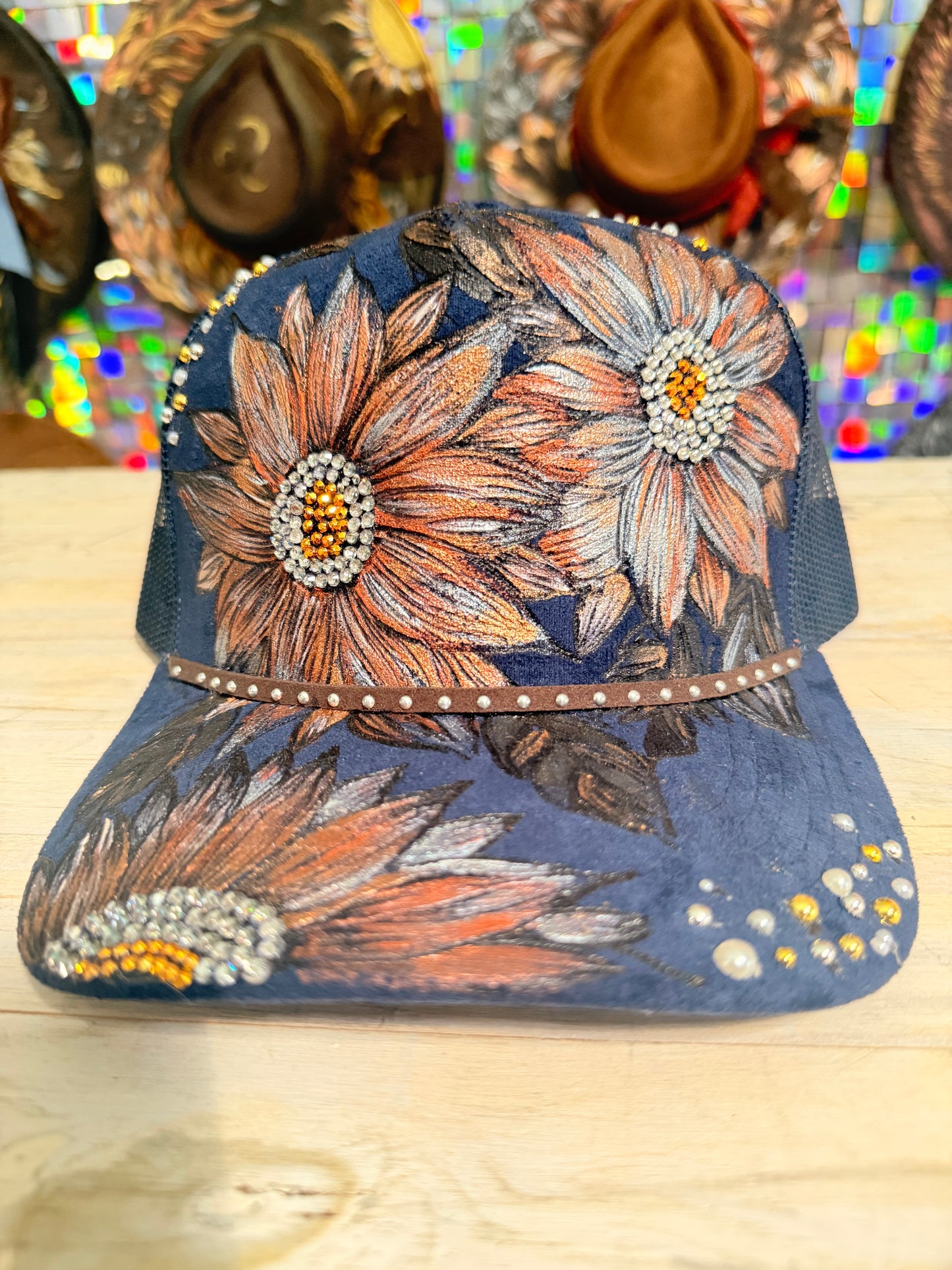 Sunflowers ( Navy)