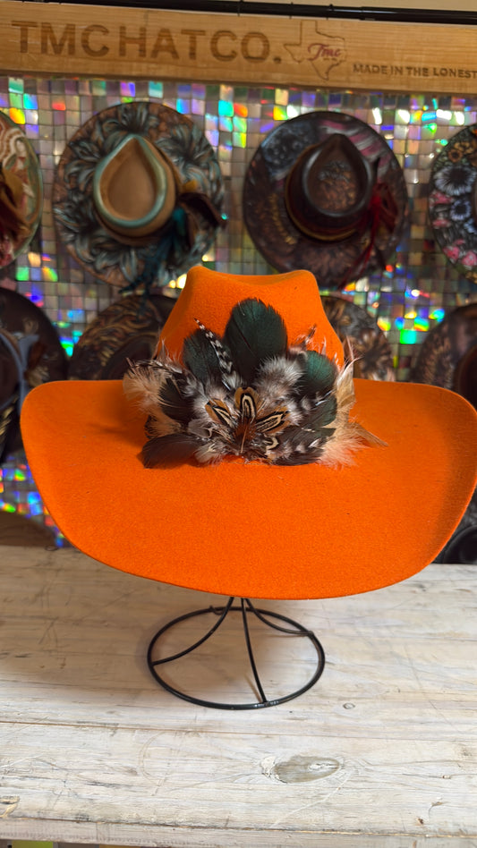 Vintage Style Feathered Hat Band 8